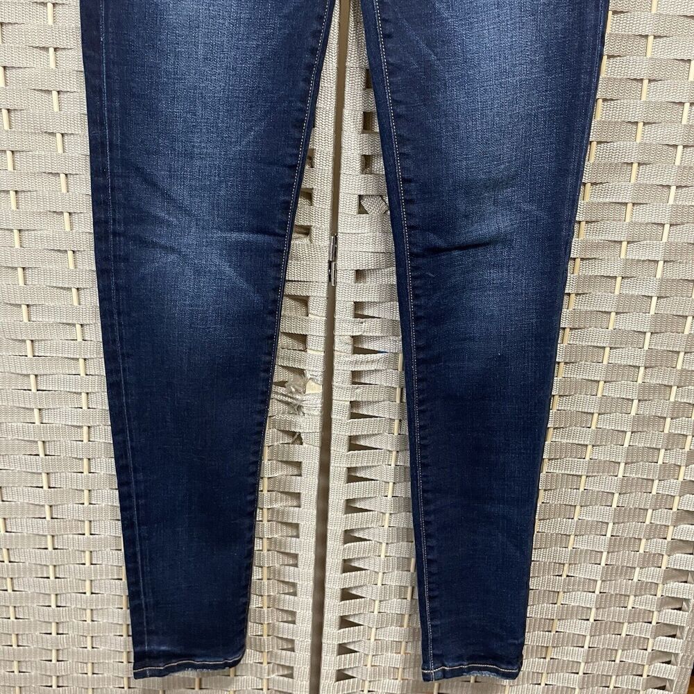 American Eagle HI-RISE JEGGING Jeans Women's 4R Blue Dark Wash Stretch Denim - Picture 4 of 11